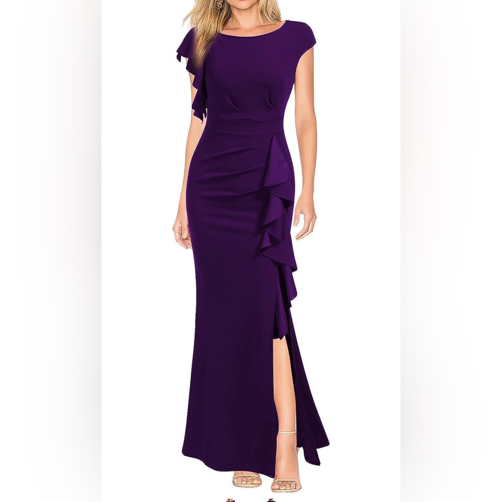 Long purple dress